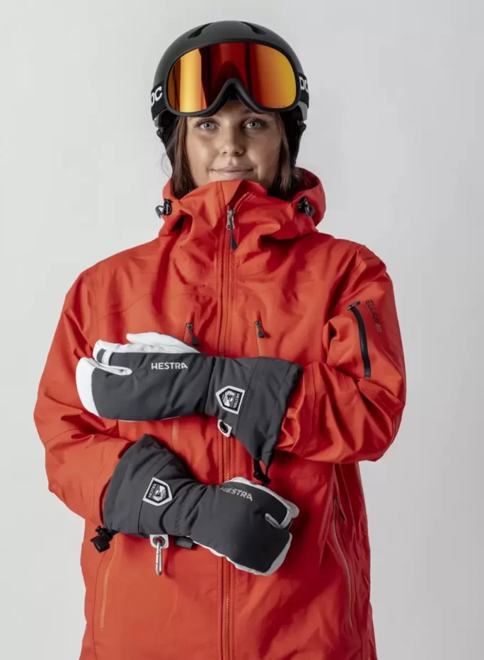 Heliski i militærskinn med 3 fingre Heliski i militærskinn med 3 fingre